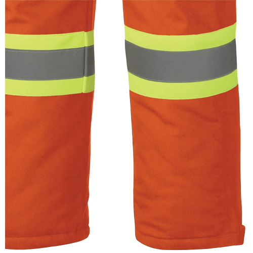 5534A Flame-Resistant Quilted Safety Overalls, Small, Orange Oxymax Inc