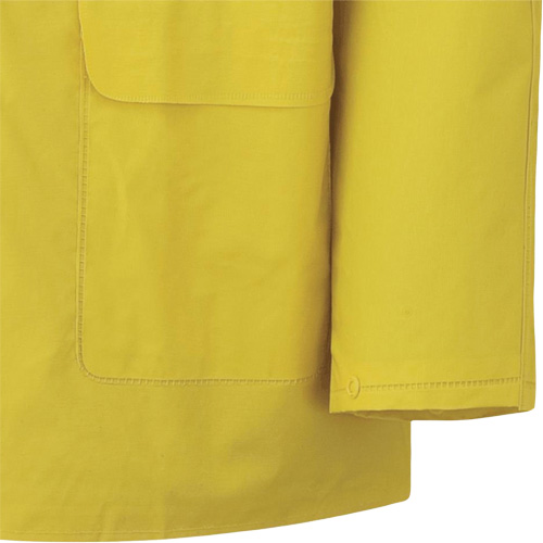 577J Rain Jacket, Polyester/PVC, Small, Yellow Oxymax Inc