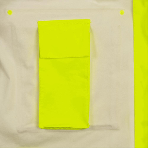 5881 Manteau de pluie ignifuge et protection contre les &eacute;clats d'arc &eacute;lectrique, T-petit, Jaune haute visibilit&eacute;, 10 cal/cm² Oxymax Inc