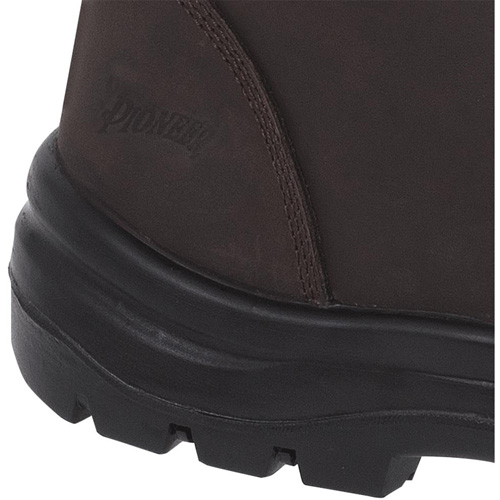 1028 Brown 8" Work Boots, Leather, Steel Toe, Size 10 Oxymax Inc