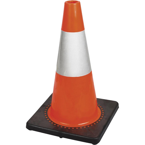 181 Premium Flexible Safety Cone, 18", Orange, 6" Reflective Collar(s) Oxymax Inc