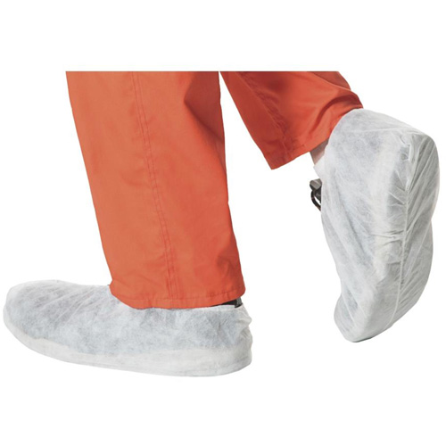 2022 Disposable Shoe Covers, One Size, Polypropylene, White Oxymax Inc