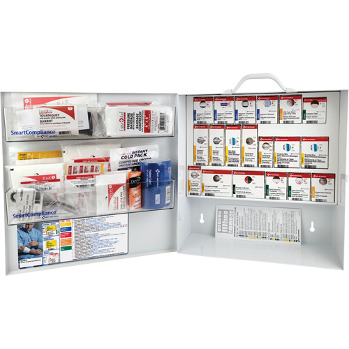SmartCompliance&reg; First Aid Cabinet, Meets CSA Z1220-17 Type 3 High-Risk Environment, Small (2-25 Workers) Oxymax Inc