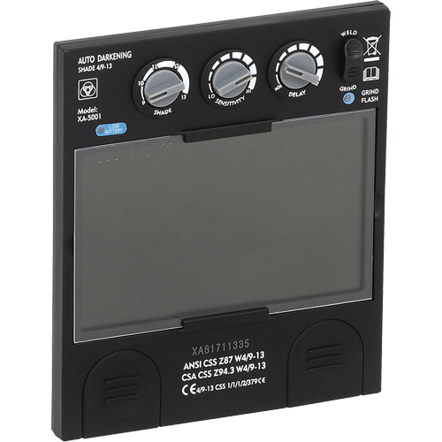 Filtre dobscurcissement automatique large &agrave; intensit&eacute; variable Advantage Plus, 5-1/4" la x 4-1/2" h Champ de vision, Pour utilisation avec S26200 Oxymax Inc