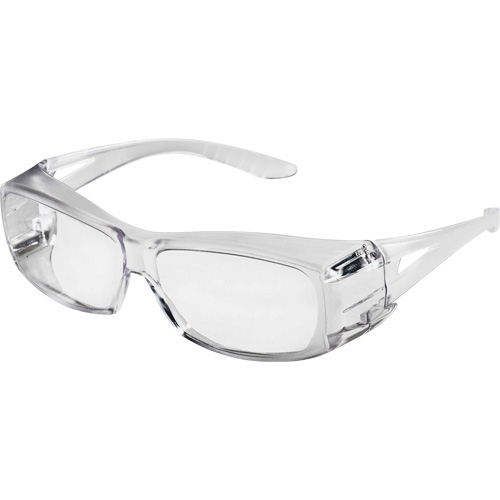 X350 OTG Safety Glasses, Clear Lens, Anti-Scratch, ANSI Z87+/Meets/Exceeds CSA Z94.3 Oxymax Inc