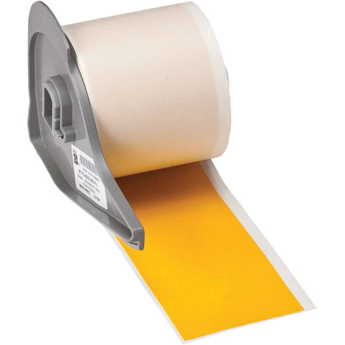 All-Weather Permanent Adhesive Label Tape, Vinyl, Yellow, 2" Width Oxymax Inc
