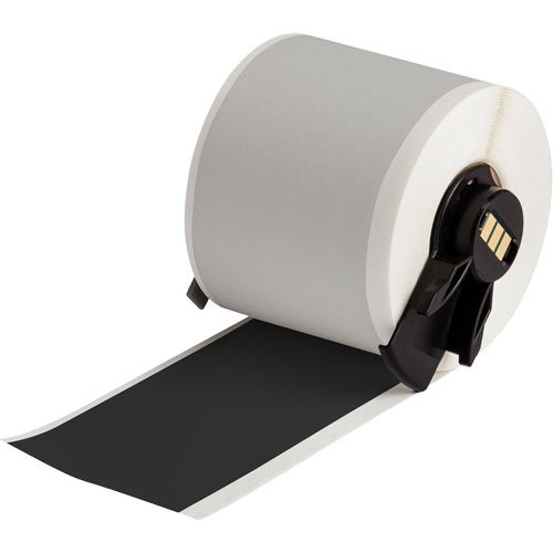Ruban adh&eacute;sif permanent toutes saisons pour &eacute;tiquettes, Vinyle, Noir, Largeur de 2" Oxymax Inc