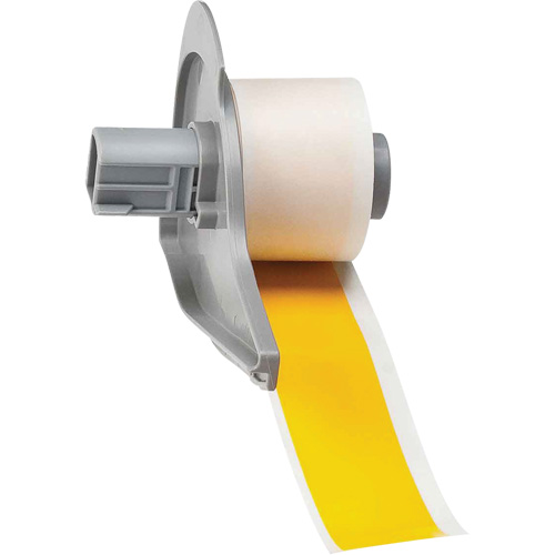 Ruban adh&eacute;sif permanent toutes saisons pour &eacute;tiquettes, Vinyle, Jaune, Largeur de 1" Oxymax Inc