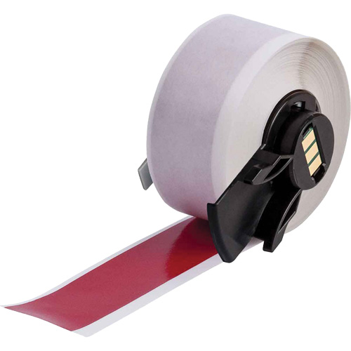 Multi-Purpose Label Tape, Vinyl, Red, 1" Width Oxymax Inc