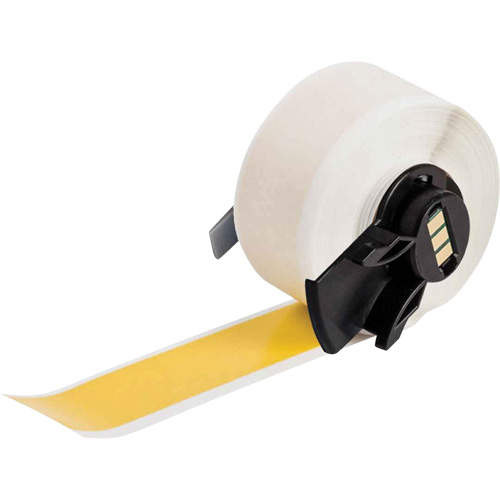 Multi-Purpose Label Tape, Vinyl, Yellow, 1.9" Width Oxymax Inc