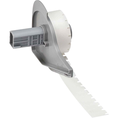 &eacute;tiquettes polyvalentes pour environnements difficiles, Polyester, 0,35" lo x 0,2" h, Noir sur transparent Oxymax Inc