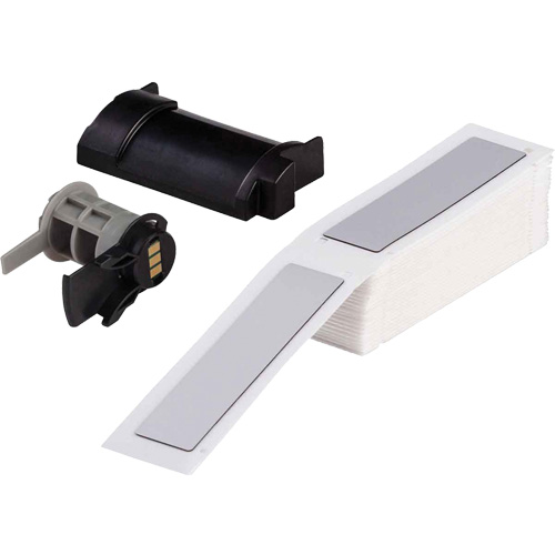 Raised Panel Labels, Polyester, 1" L x 4" H, White Oxymax Inc