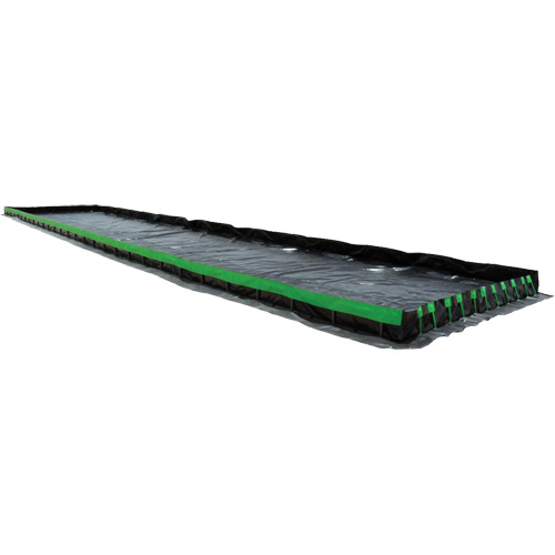 Ultimate Copolymer 2000 Ultra-Containment Berm&reg;, 7405 US gal. Capacity, 15' W x 66' L x 12" H, Hinge Bracket Oxymax Inc