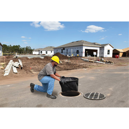 Bac de r&eacute;tention rond Ultra-Drain Guard avec orifice de trop-plein, Huile & s&eacute;diments, 22" - 25" lo x 22" - 25" la Oxymax Inc