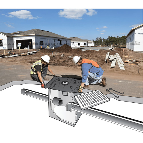 Barri&egrave;re flottante contre les Archaea Ultra-Drain Guard, Bior&eacute;m&eacute;diation/Huile & s&eacute;diments, 48" lo x 36" la Oxymax Inc