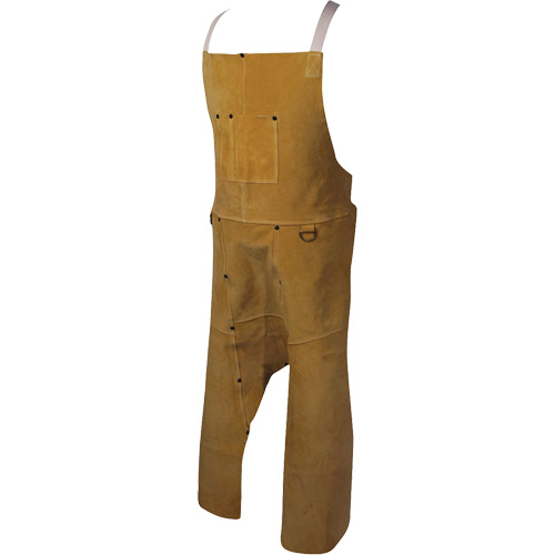 Caiman&reg; Boarhide Apron, Split-Leg Bib, 42" L, Brown Oxymax Inc