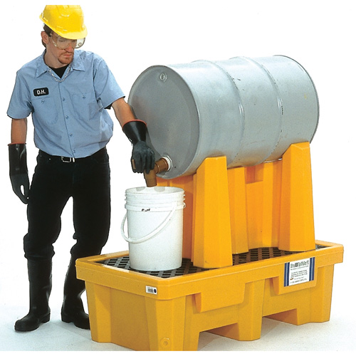 Syst&egrave;me de confinement Ultra-Drum pour 1 baril avec drain, 52" lo x 29" la x 49,5" ha, 750 gal. US Capacit&eacute; Oxymax Inc