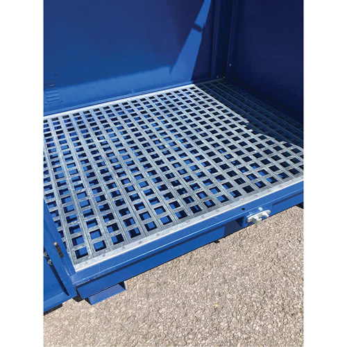 Ultra-Hard Top S4 Steel Spill Pallet, 61" L x 54.4" W x 52" H, 4700 lbs. Load Capacity Oxymax Inc