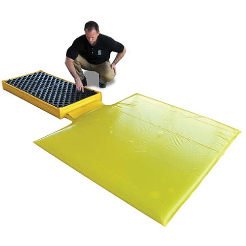 Ultra-Spill Deck flexible, 2 barils, Capacit&eacute; de d&eacute;versement 11 gal. US, 48" x 24" x 2,5" Oxymax Inc