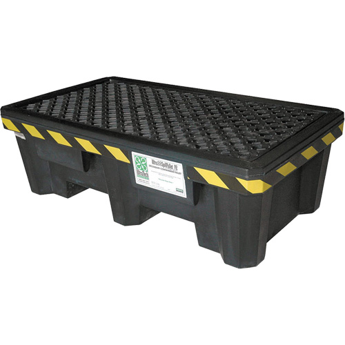 Ultra-Spill Pallet mod&egrave;le &eacute;conomique, 2 barils, Capacit&eacute; de d&eacute;versement 66 gal. US, 53" x 29" x 16,5" Oxymax Inc