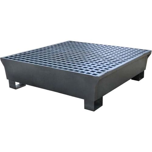 4-Drum Steel Ultra-Spill Pallet&reg;, 68 US gal. Spill Capacity, 49.1" x 47.1" x 10.9" Oxymax Inc