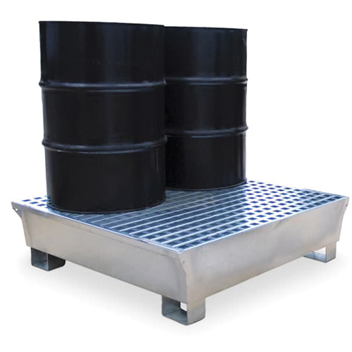 4-Drum Steel Ultra-Spill Pallet&reg;, 68 US gal. Spill Capacity, 49.1" x 47.1" x 10.9" Oxymax Inc