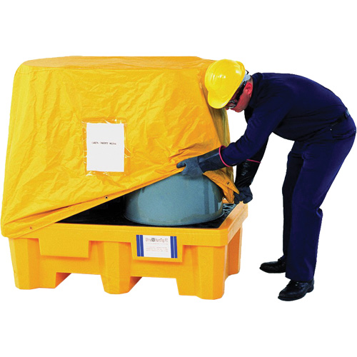 B&acirc;che de recouvrement palette d&eacute;versement, 2 barils Oxymax Inc