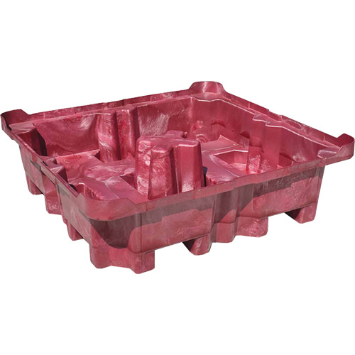 4-Drum Ultra-Spill King&reg; Drum Spill Pallet, 85 US gal. Spill Capacity, 51" x 51" x 17.5" Oxymax Inc