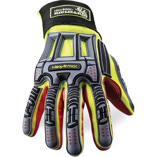 Gants r&eacute;sistants aux coupures Rig Lizard 2028X, 6/T-petit, Paume en Synth&eacute;tique/PEHP, Poignet &eacute;lastique/Boucle et crochet Oxymax Inc