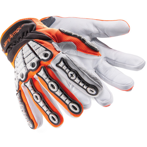 Gants r&eacute;sistants aux chocs Chrome SLT Oasis 4073, 6/T-petit, Paume en Ch&egrave;vre, Poignet Boucle et crochet Oxymax Inc