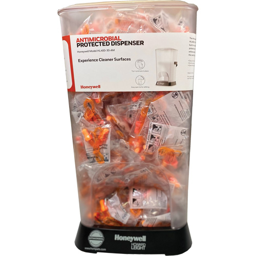 Distributeur de bouchons doreille filaires HL400 AM avec boîte de bouchons doreille TFP-30 Oxymax Inc