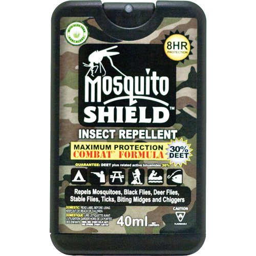 Pocket-Sized Mosquito Shield Insect Repellent, 30% DEET, Spray, 40 ml Oxymax Inc