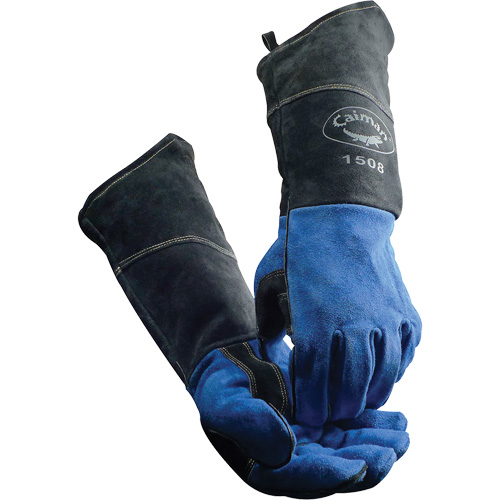 Caiman&reg; Welder's Gloves, Split Cowhide, Size Large Oxymax Inc