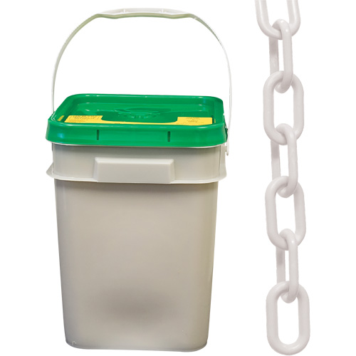 Heavy-Duty Plastic Safety Chain, White Oxymax Inc