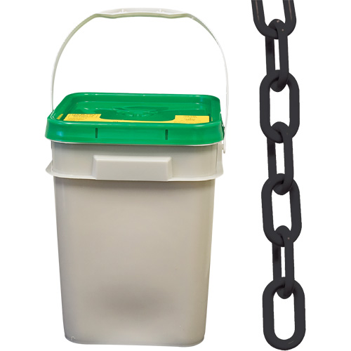 Chaîne de s&eacute;curit&eacute; en plastique robuste, Noir Oxymax Inc