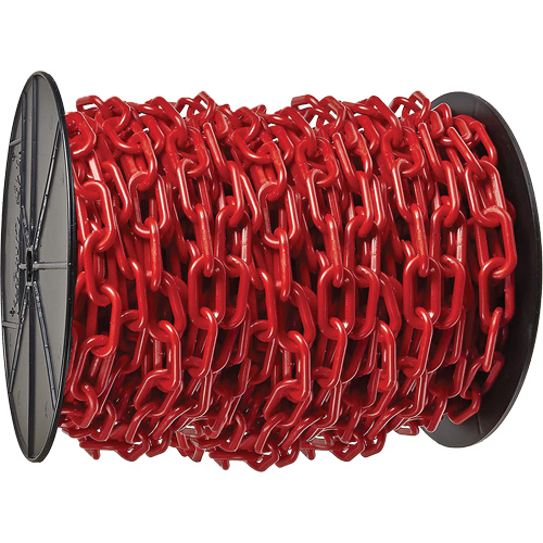 Heavy-Duty Plastic Safety Chain, Red Oxymax Inc
