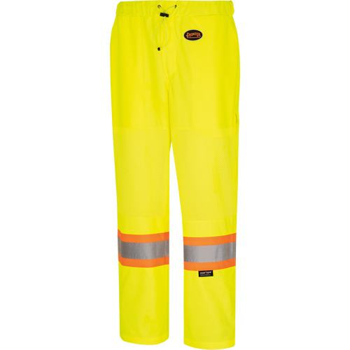 5999PW Women's  Traffic Safety Pants, Polyester, X-Small, High Visibility Lime-Yellow Oxymax Inc