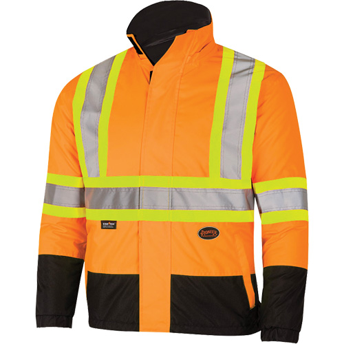 5770 Manteau de s&eacute;curit&eacute; imperm&eacute;able r&eacute;versible, Polyester/Polyur&eacute;thane, Orange haute visibilit&eacute;, Petit Oxymax Inc