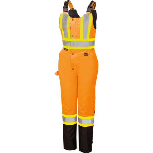 5040BBW Combinaison de s&eacute;curit&eacute; imperm&eacute;able haute visibilit&eacute; pour femmes, Polyester, T-petit, Noir/Orange haute visibilit&eacute; Oxymax Inc