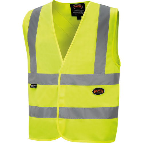 6886 High-Visibility Tricot Safety Vest, High Visibility Lime-Yellow, Small, Polyester Oxymax Inc