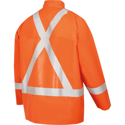 5990J Manteau de s&eacute;curit&eacute; imperm&eacute;able tr&egrave;s robuste ignifuge et r&eacute;sistant aux arcs &eacute;lectriques, Petit, Orange haute visibilit&eacute;, 11 cal/cm² Oxymax Inc