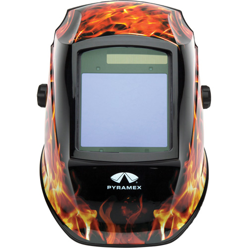 Leadhead&reg; Auto Darkening Welding Helmet, 3.8" L x 3.4" W View Area, 9 - 13 Shade Range Oxymax Inc