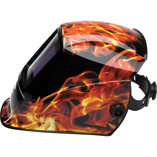Leadhead&reg; Auto Darkening Welding Helmet, 3.8" L x 3.4" W View Area, 9 - 13 Shade Range Oxymax Inc
