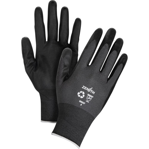 Eco-Friendly Breathable Coated Gloves, 9, Foam Nitrile Coating, 21 Gauge, Nylon/RPET Shell Oxymax Inc