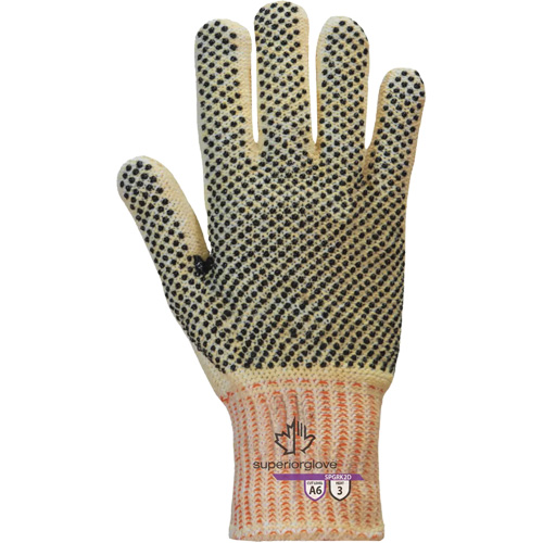 Gants r&eacute;sistants &agrave; la coupe Contender SPGRK2D, Taille Petit, Calibre 7, Rev&ecirc;tement PVC, Enveloppe en Kevlar/Fil technique, ASTM ANSI niveau A6 Oxymax Inc