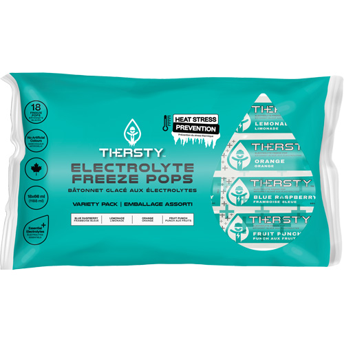 B&acirc;tonnets gel&eacute;s de boisson hydratante, Gel&eacute;, Saveurs vari&eacute;es Oxymax Inc