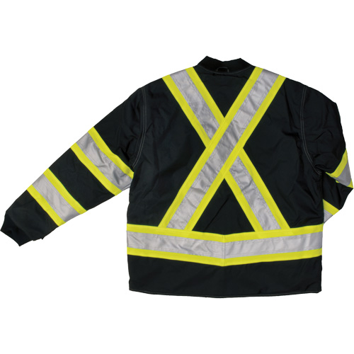 Manteau de s&eacute;curit&eacute; 4-en-1 en tissu ind&eacute;chirable, Polyester, Noir, T-petit Oxymax Inc