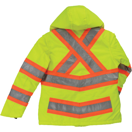 Manteau de s&eacute;curit&eacute; isolant et extensible pour femmes, Polyester, Jaune lime haute visibilit&eacute;, T-petit Oxymax Inc