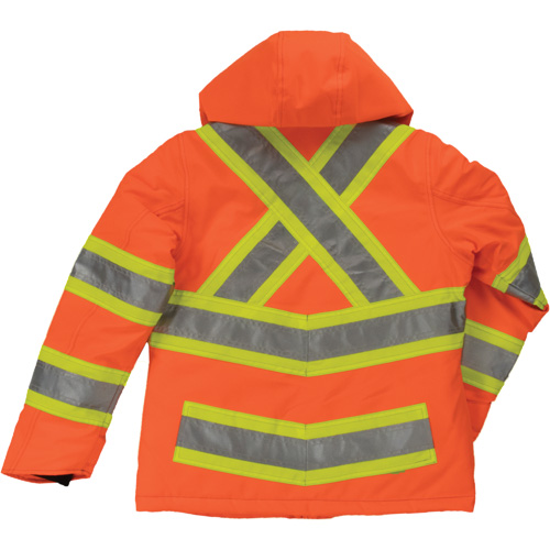 Manteau de s&eacute;curit&eacute; isolant et extensible pour femmes, Polyester, Orange haute visibilit&eacute;, T-Grand Oxymax Inc