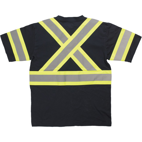 Chemise de s&eacute;curit&eacute; &agrave; manches courtes, Coton, T-petit, Noir Oxymax Inc